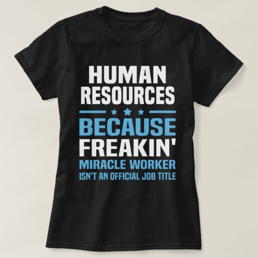 T-shirt Ressources humaines (Design devant)