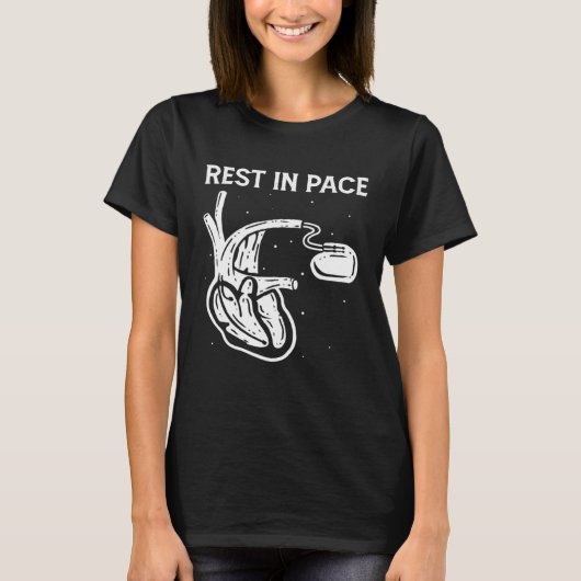 T-shirt Rest In Pace Open Heart Surgery Bypass Pacemaker (Devant)
