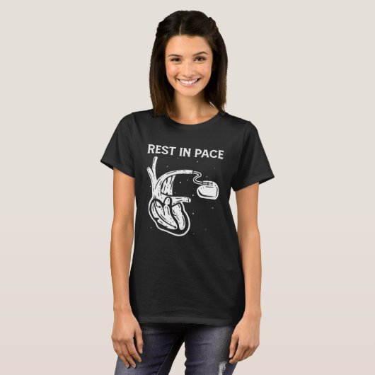 T-shirt Rest In Pace Open Heart Surgery Bypass Pacemaker (Devant entier)