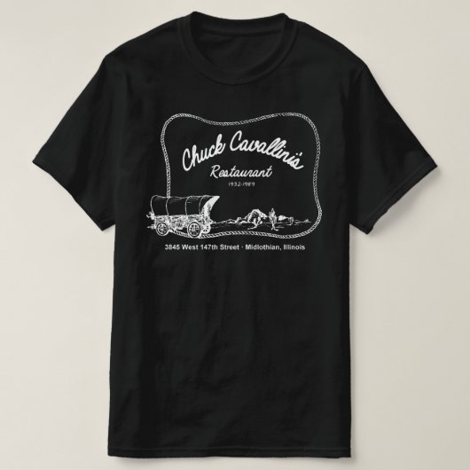 T-shirt Restaurant de Chuck Cavallini, Midlothian, Illinoi (Design devant)