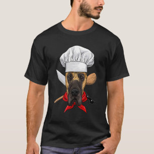 T-shirt Restaurant Great Dane Chef Cuisinier Cuisine chien