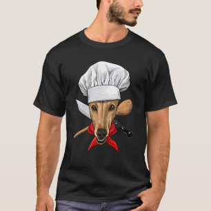 T-shirt Restaurant Greyhound Chef Cuisinier Cuisine chien 