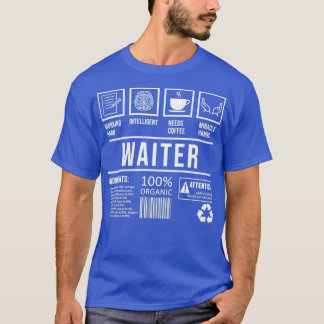 T-shirt Restaurant Humour Waiter Dit Graduation