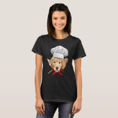 T-shirt Restaurant Labrador Retriever Chef Cuisinier Chien (Devant entier)
