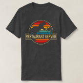 T-shirt Restaurant Server Dinosaur (Design devant)