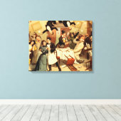 T-SHIRT Restaurant Shenanigans Canvas Afdruk (Insitu (Houten vloer))