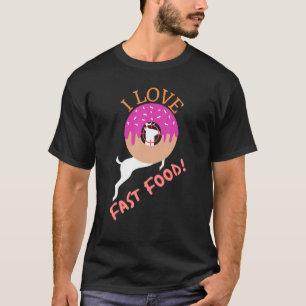 T-shirt Restauration Rapide Animaux Chasse De Cerfs Mangez