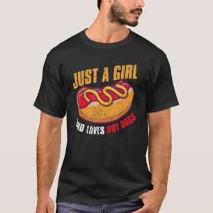T-shirt Restauration rapide Hot Dog Girls Femmes Franks Sa