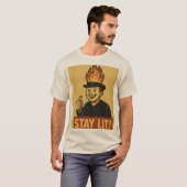 T-shirt Reste allumé (Devant entier)