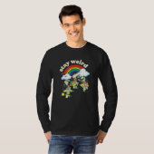 T-shirt Reste Bizarre ! Cute Frogs Guitare Banjo & Rainbow (Devant entier)