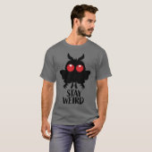 T-shirt Reste Bizarre Mignon Cryptide Mothman Créature Lég (Devant entier)