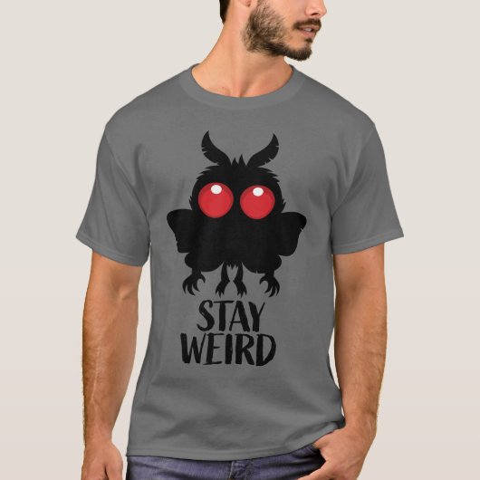 T-shirt Reste Bizarre Mignon Cryptide Mothman Créature Lég (Devant)