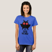 T-shirt Reste Bizarre Mignon Cryptide Mothman Créature Lég (Devant entier)