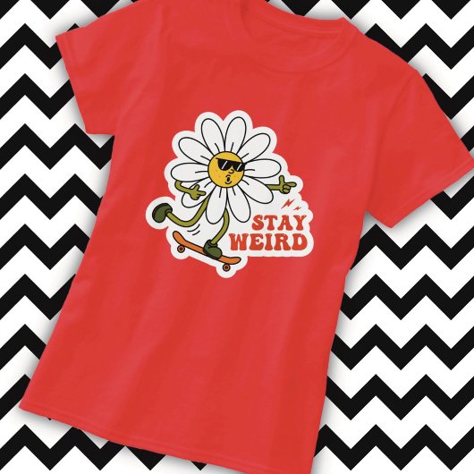 T-shirt Reste Drôle Skateboarding Daisy