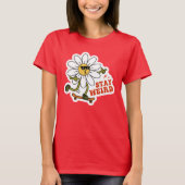 T-shirt Reste Drôle Skateboarding Daisy (Devant)