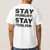 T-shirt Reste Faim. Reste Foolish. (Dos)