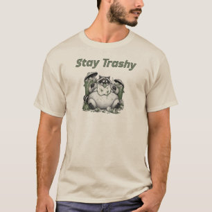 T-shirt Reste Trashy, Raton Laveur, Raccoon