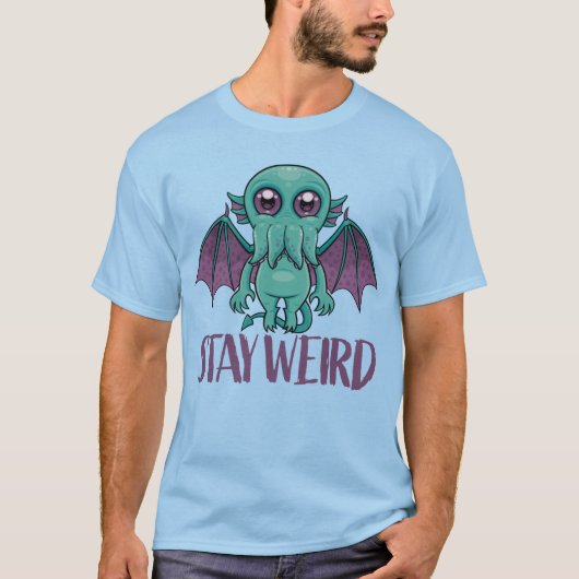 T-shirt Reste un monstre Cthulhu mignon (Devant)
