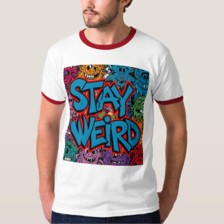 T-shirt Rester bizarre - Graffiti Streetwear Graphique