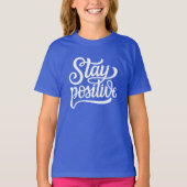 T-shirt Rester bleu positif (Devant)