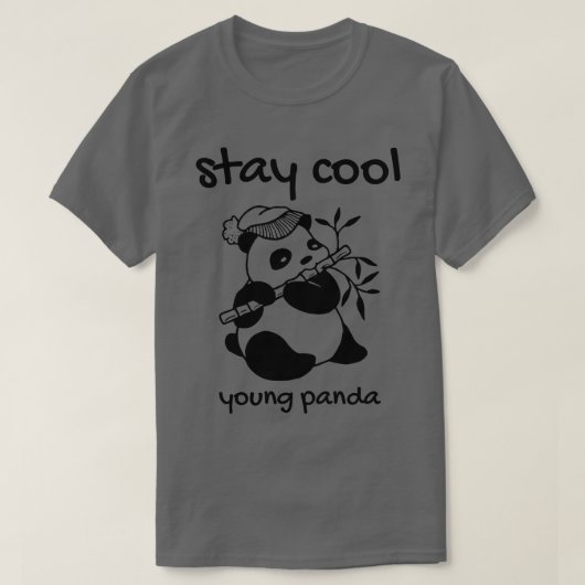 T-shirt rester cool jeune panda (Design devant)