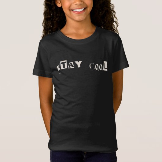 T-Shirt Rester Cool Motivation Attitude Typographie (Devant)