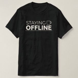 T-shirt RESTER DÉCONNECTÉ Avec l'icône de tasse à café