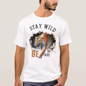 T-SHIRT RESTER SERAIT GRATUIT LEOPERD BRAVE HOMMES GRAPHIC (Devant)