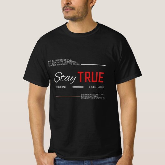 T-shirt rester vrai (Devant)