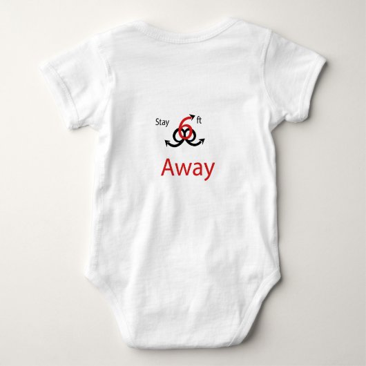 T-shirt Restez à 2 mètres (Dos)