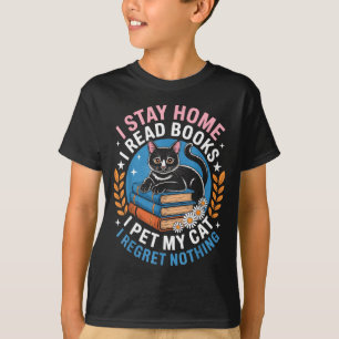 T-shirt Restez à la maison lisez des livres caressez le ch