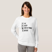 T-shirt Restez à la maison maman chien (Devant entier)