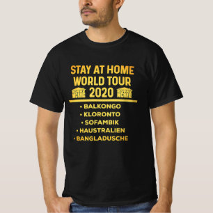 T-shirt Restez à la maison survivant du virus 2020