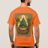 T-shirt Restez à l'abri du graphisme (Dos)
