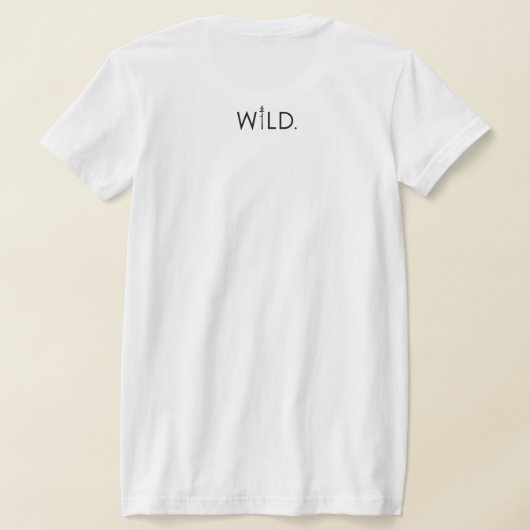 T-shirt Restez à l'abri Fleurs sauvages noirs et blancs Mi (Couchage Retour)