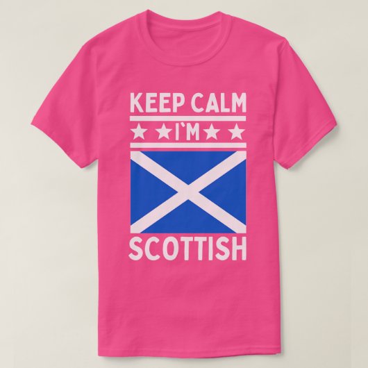 T-shirt Restez au calme Im Scottish (Design devant)