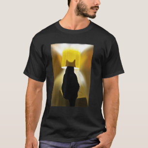 T-shirt Restez au chaud de l'ampoule dans la lampe Tête de