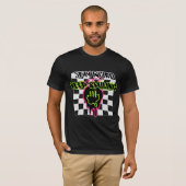 T-shirt Restez bizarre et continuez à sourire (Devant entier)