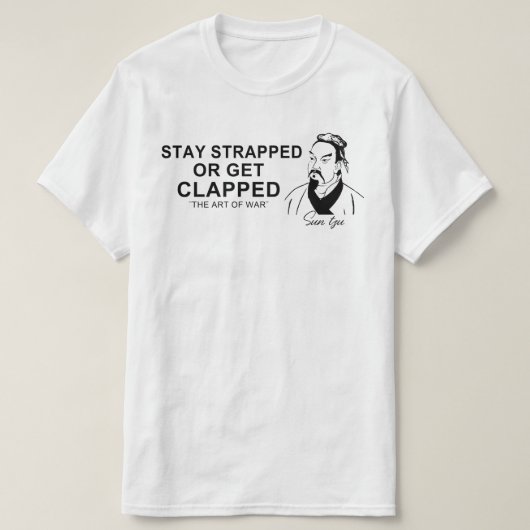 T-shirt Restez bloqués ou restez bloqués (Design devant)