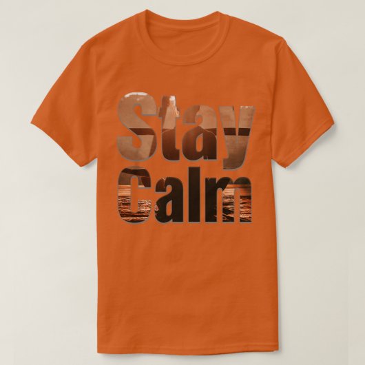 T-shirt Restez calme (Design devant)