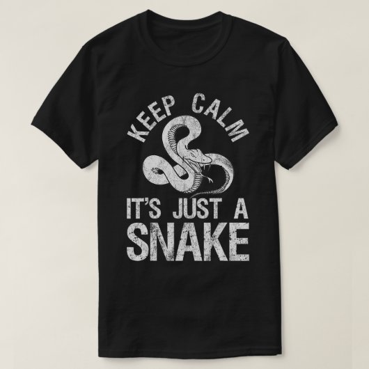 T-shirt Restez Calme C'Est Juste Un Serpent (Design devant)