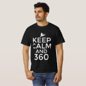 T-shirt Restez calme et 360 (Devant entier)