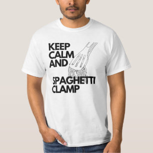 T-shirt Restez calme et aghetti clamp