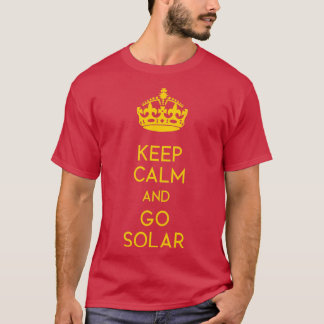 T-shirt Restez calme et allez jaune solaire