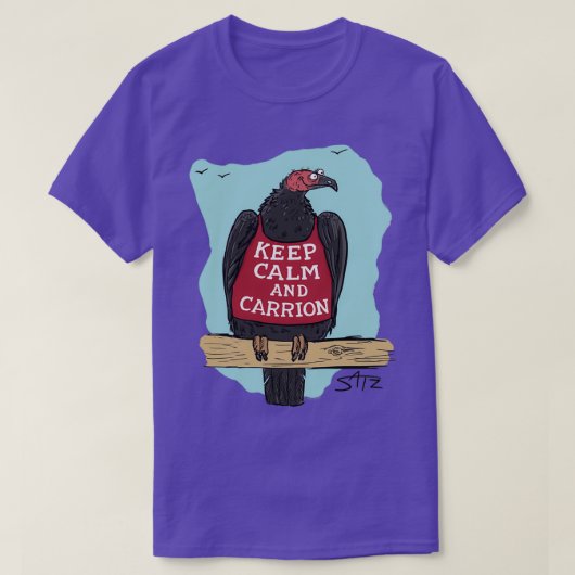 T-shirt Restez calme et carriole 1 (Design devant)