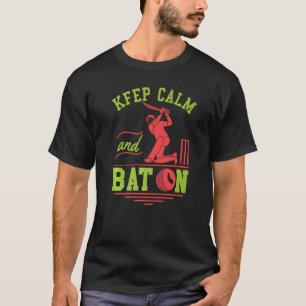 T-shirt Restez Calme Et Chauve Sur Les Ventilateurs Et Ath