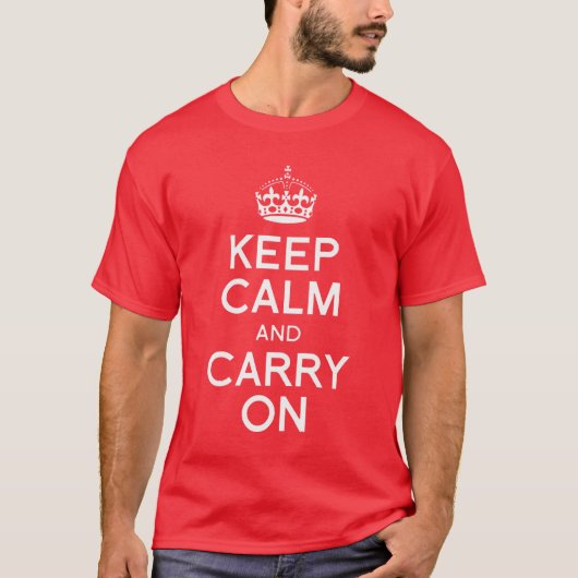T-shirt Restez calme et continuez (Devant)