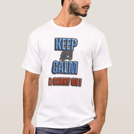 T-shirt Restez calme et continuez, (Devant)