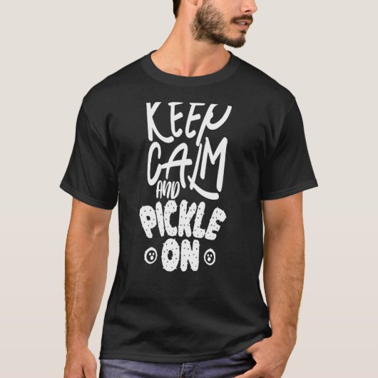 T-shirt Restez Calme Et Continuez À Picker (Devant)
