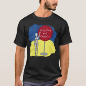 T-shirt Restez calme et continuez. Ukraine forte (Devant)